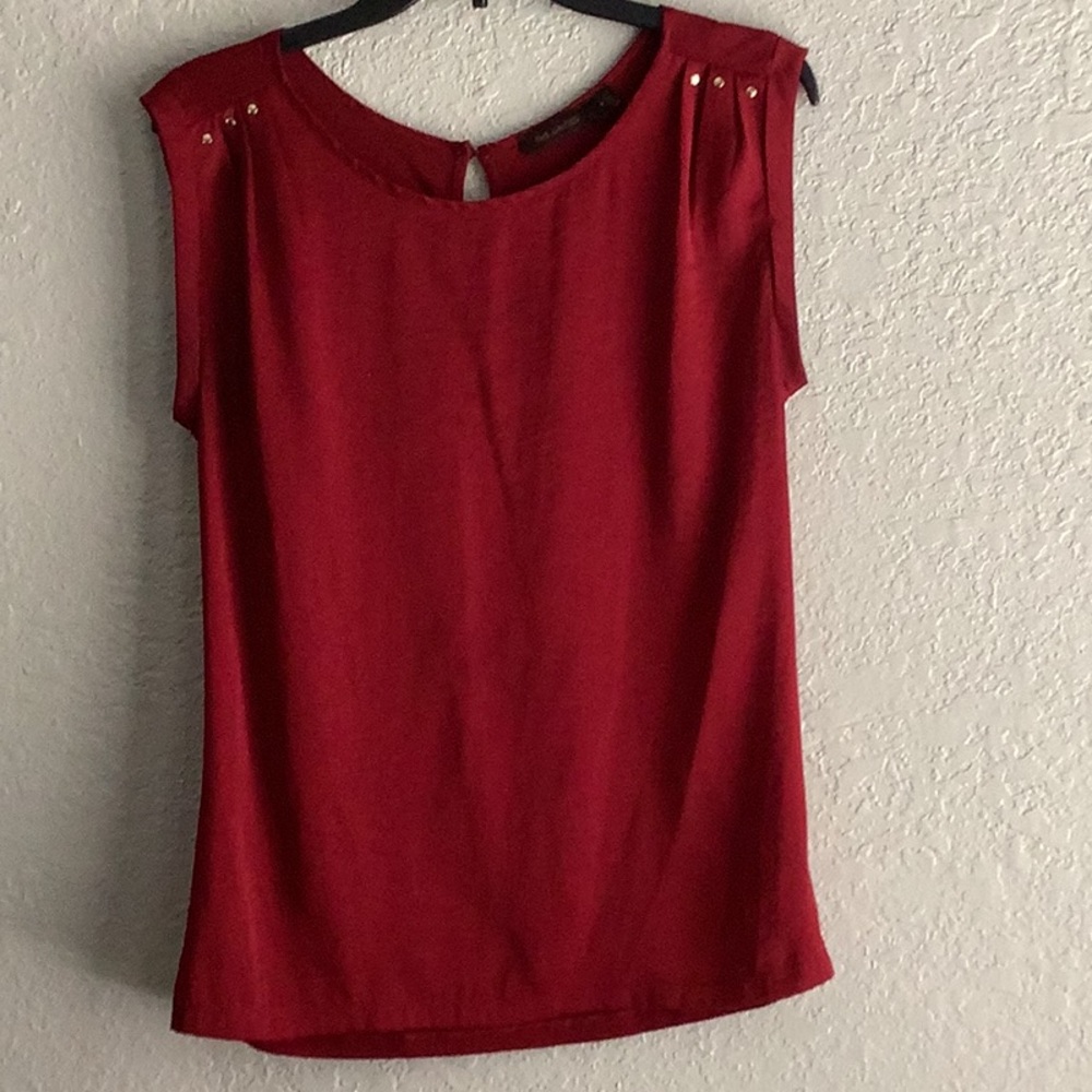 The Limited Red Sleeveless Blouse